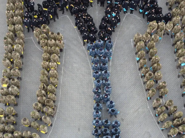 Odessa Ukrayna Şubat 202 Ukrayna Nın Dev Arması Öğrencilerin Cesetleri — Stok fotoğraf