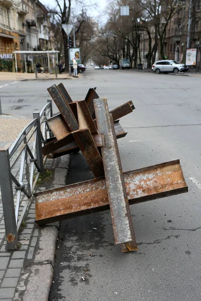 Odessa Oekraïne Maart 2022 Oorlog Van Rusland Tegen Oekraïne Tank — Stockfoto