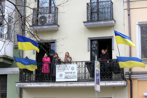 Odessa Ukraine April 2022 War Russia Ukraine Jazz Concert Balcony ストック写真