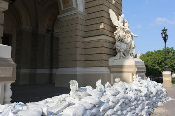 Odessa Ucraniajunio 2022 Odessa State Academic Opera Ballet Theatre Barreras — Foto de Stock