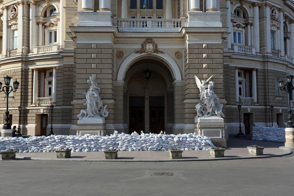 Odessa Ucraniajunio 2022 Odessa State Academic Opera Ballet Theatre Barreras — Foto de Stock