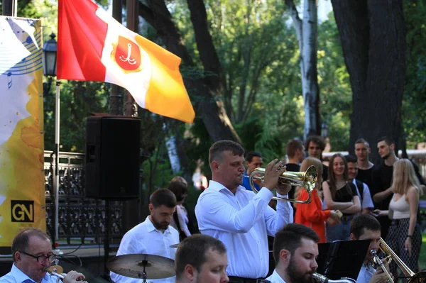 Odessa Ucrânia Junho 2022 Concerto Caridade Para Ajudar Forças Armadas — Fotografia de Stock