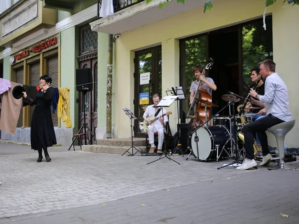 Odessa Ukraine July 2022 Charity Performance Theater Odessa Love You — Fotografia de Stock