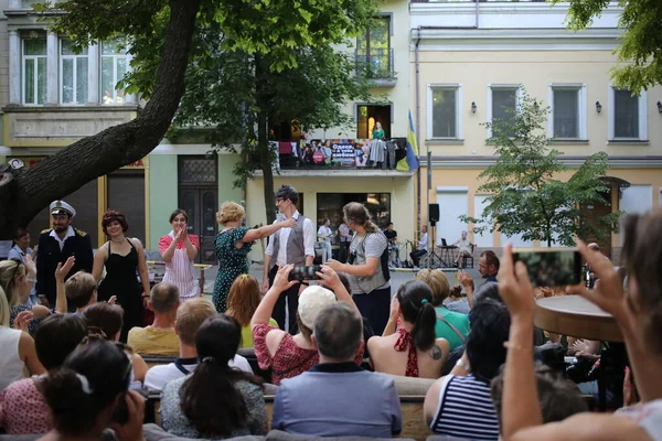 Odessa Ukraine July 2022 Charity Performance Theater Odessa Love You — Fotografia de Stock