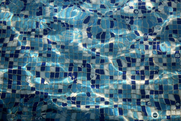 Świecąca Niebieska Woda Fala Tła — Zdjęcie stockowe