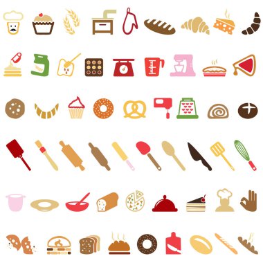 Ekmek. Çeşitli hamur işleri ürünleri. Çeşitli pastane ürünleri 