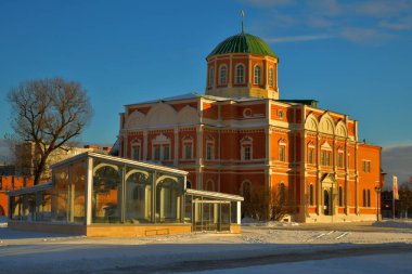 Kışın Tula Kremlin 'de Epiphany Katedrali