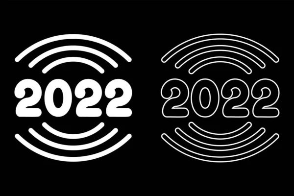 Vecteur Bonne Année 2021 Logo Texte Design Modèles Conception Avec — Image vectorielle