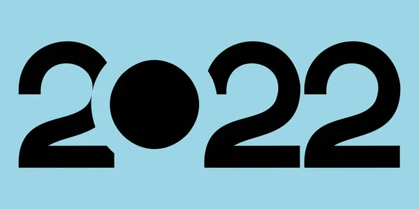 Vektör. Mutlu yıllar 2022 logo metin tasarımı. 2022 tipografik logolu şablonlar tasarla. 2022 mutlu yeni yıl sembolleri koleksiyonu. Markalaşma, afiş, kapak, kartpostallar için minimalizm. Çember