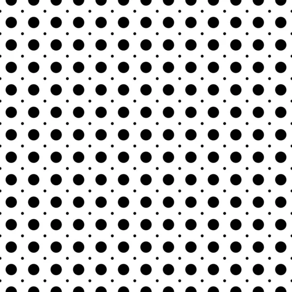   Vektör çizimi. Geometrik dikişsiz desen. Tek renk büyük ve küçük noktalar halinde. Siyah beyaz bir zemin. Basit siyah ve beyaz soyut desen.