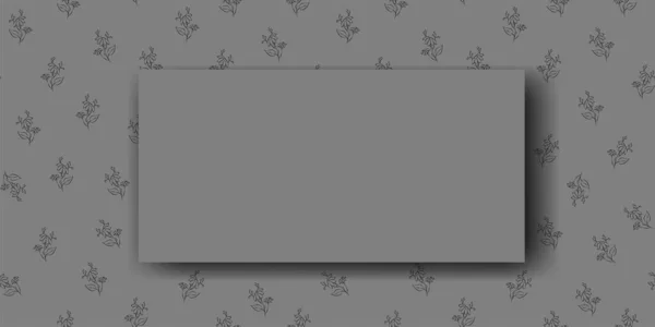 Vecteur Fond Fleur Camomille Espace Copie Pour Texte Modèle Horizontal — Image vectorielle