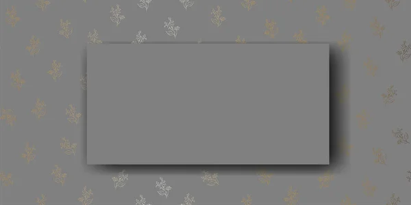 Vecteur Fond Fleur Camomille Espace Copie Pour Texte Modèle Horizontal — Image vectorielle
