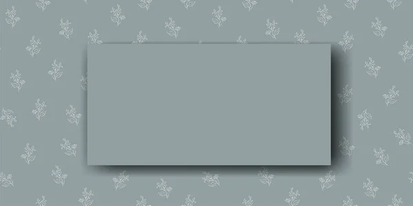 Vektor Kamillenblüten Hintergrund Kopierraum Für Text Horizontale Vorlage Für Karten — Stockvektor