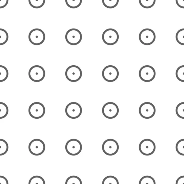 Ilustración Vectorial Patrón Geométrico Sin Costura Puntos Sólidos Círculos Lineales — Archivo Imágenes Vectoriales