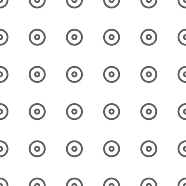 Ilustración Vectorial Patrón Geométrico Sin Costura Puntos Sólidos Círculos Lineales — Archivo Imágenes Vectoriales