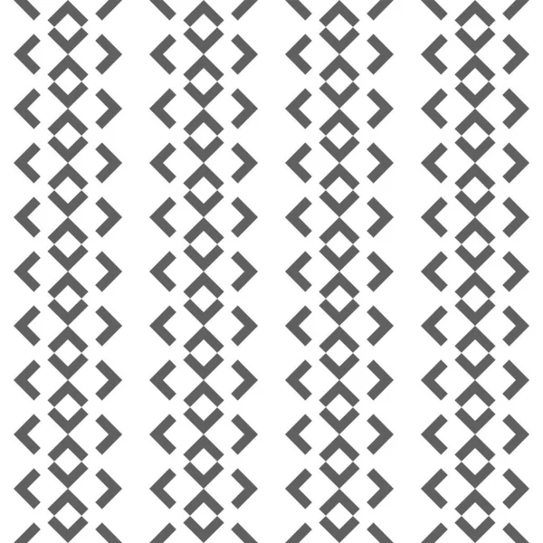 Vector Grey White Abstract Ethnic Seamless Pattern Background Angle Brackets — Stok Vektör