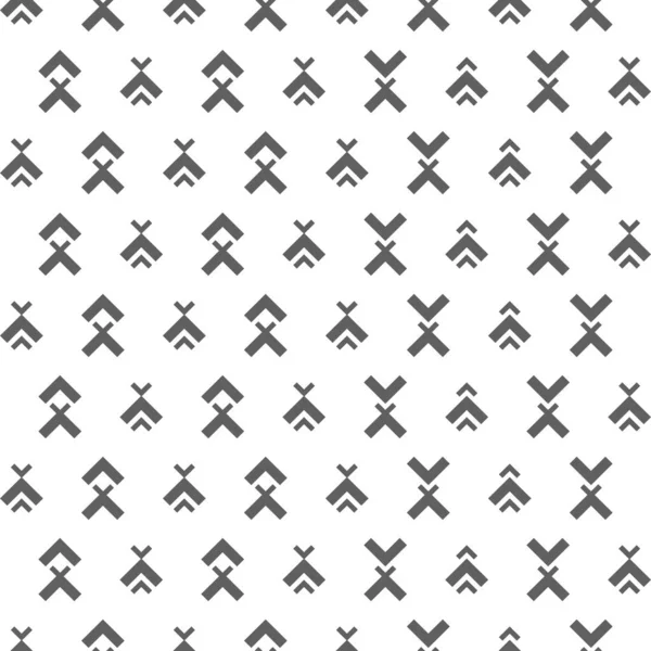 Vector Grey White Abstract Ethnic Seamless Pattern Background Angle Brackets — Vetor de Stock