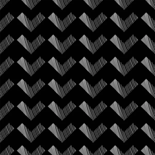 Vektör. Beyaz ve siyah arka plan. Sanatsal arkaplan, elle çizilmiş basit şekiller, kontrol işaretleri, vuruşlar. Mozaik soyut arka plan. Tekrarlanan geometrik doku.