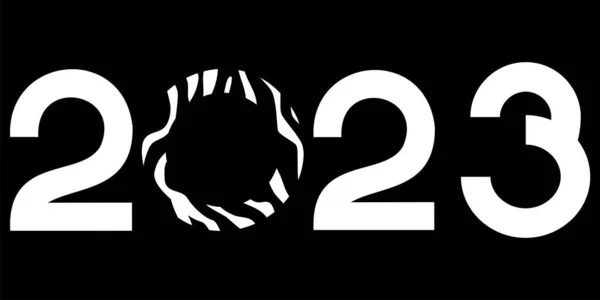 Vector Happy New Year 2023 Logo Text Design Design Templates — Image vectorielle