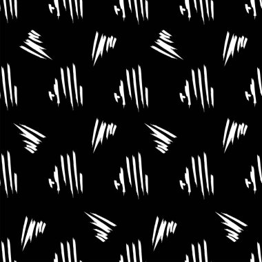 Vector. Hand drawn monochrome grey, black and white seamless pattern. Hatching. Abstract vector texture from strokes in grunge style. Backgrounds with ink, felt-tip pen, brush, ink.