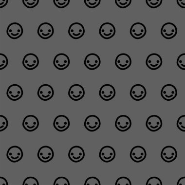 Vector. Geometric seamless pattern. Solid contour circles and dots connected to each other. Perforated background. Simple monochrome contrast pattern. Abstract pattern with simple geometric shapes.