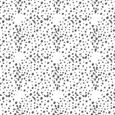 Vector. Hand drawn polka dot texture. Spotted grey, black and white background. Geometric abstract pattern with hand drawn circles. Drawn dots in the shape of a circle. Flow, halftone gradient.