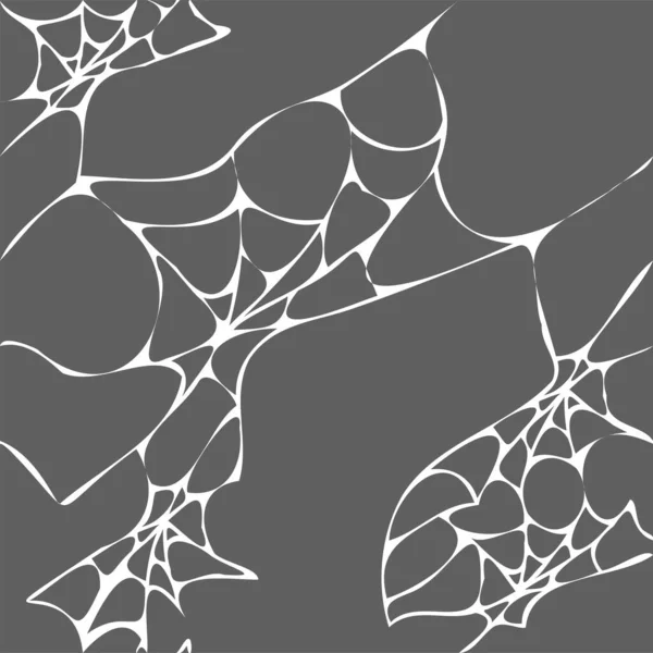 Vektor Illusztráció Halloween Zökkenőmentes Minta Pókhálóval Falon Ünnepi Dekoráció Boldog — Stock Vector