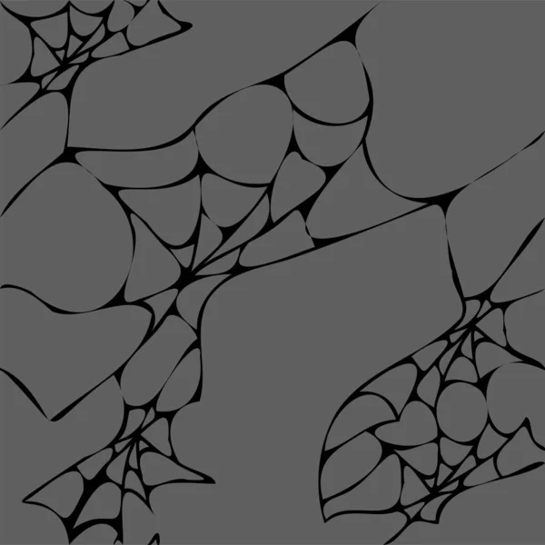일러스트 핼러윈은 거미줄을 장식을 있습니다 할로윈 디자인 뒤섞여 — 스톡 벡터
