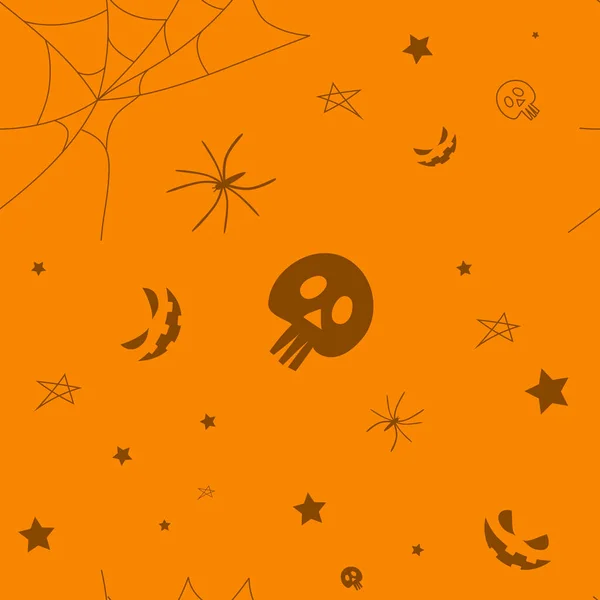 Vecteur Joyeux Fond Coloré Halloween Drôle Dessin Animé Fond Avec — Image vectorielle