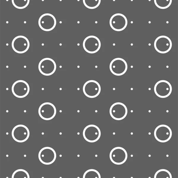 Εικονογράφηση Διανύσματος Γεωμετρικό Μοτίβο Χωρίς Ραφή Ατόφιο Περίγραμμα Και Τελείες — Διανυσματικό Αρχείο