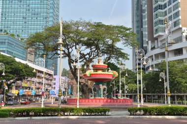 Brickfields bölgesi ve Kuala Lumpur 'daki Küçük Hindistan' daki Torana Kapısı
