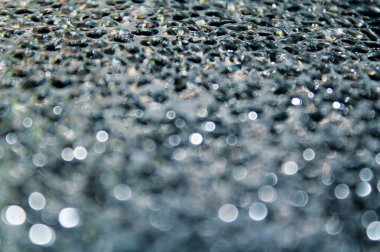 Bokeh su damlasının soyutlanması