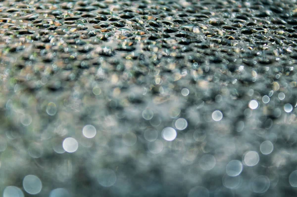 Bokeh su damlasının soyutlanması