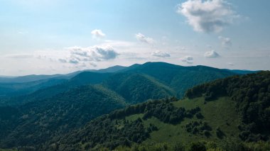 Yükseklik manzarasından dağlar ormanı