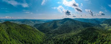 Yükseklik manzarasından dağlar ormanı