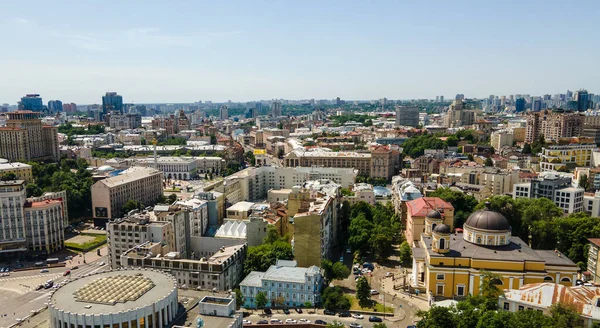 Kiew Die Hauptstadt Der Ukraine Aus Der Vogelperspektive — Stockfoto