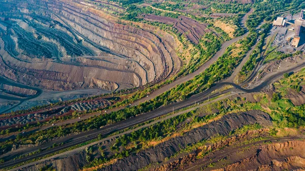 Вид Сверху Добычу Железной Руды — стоковое фото