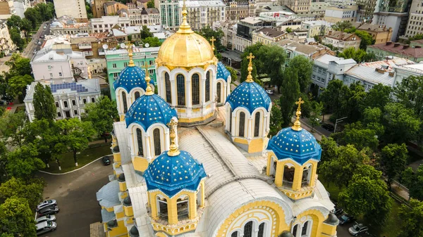 Vladimir Cathedral Height Shooting Drone — стокове фото