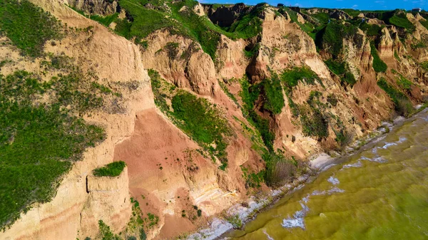 Scogliere Del Canyon Vista Dall Alto Sull Oceano — Foto Stock