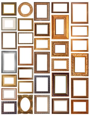 Beyaz arka plan üzerinde izole çerçeve kümesi