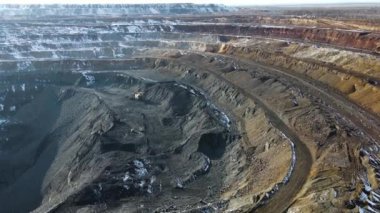 Taş ocağı demir cevheri kar uçağı