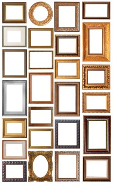 Beyaz arka plan üzerinde izole çerçeve kümesi