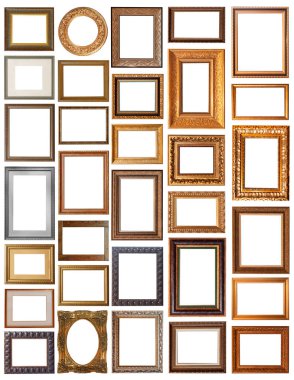 Beyaz arka plan üzerinde izole çerçeve kümesi