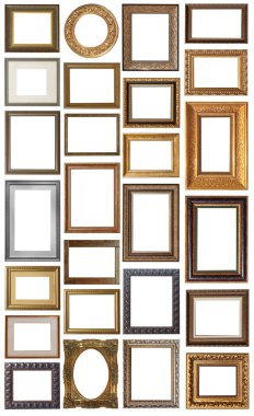 Beyaz arka plan üzerinde izole çerçeve kümesi