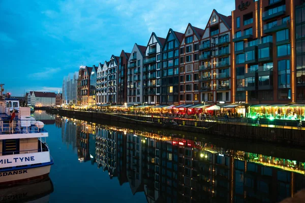 Scenic Summer Evening Panorama Architectural Embankment Baltic Port Evening Street — Fotografia de Stock