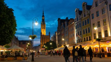 Eski Şehir GDANSK, POLAND - 6 Temmuz 2022