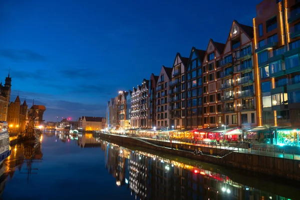 Scenic Summer Evening Panorama Architectural Embankment Pier Canal River Illumination — Fotografia de Stock