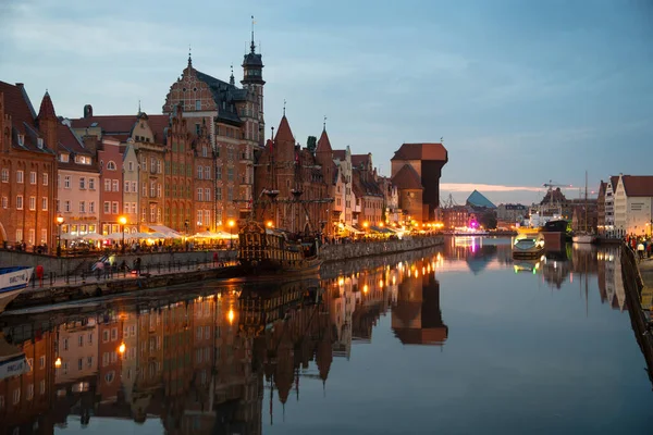 Scenic Summer Evening Panorama Architectural Embankment Baltic Port Evening Street — 스톡 사진