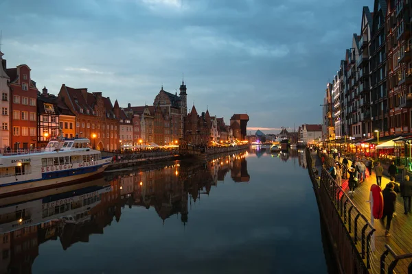 Scenic Summer Evening Panorama Architectural Embankment Baltic Port Evening Street — 스톡 사진