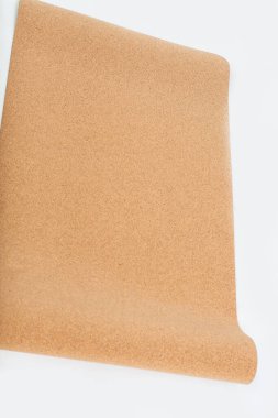 Gri Yoga Mattı Beyaz Arkaplan ile izole
